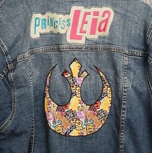Her Universe Star Wars Princess Leia Jean Denim Jacket sz 4XL Womens